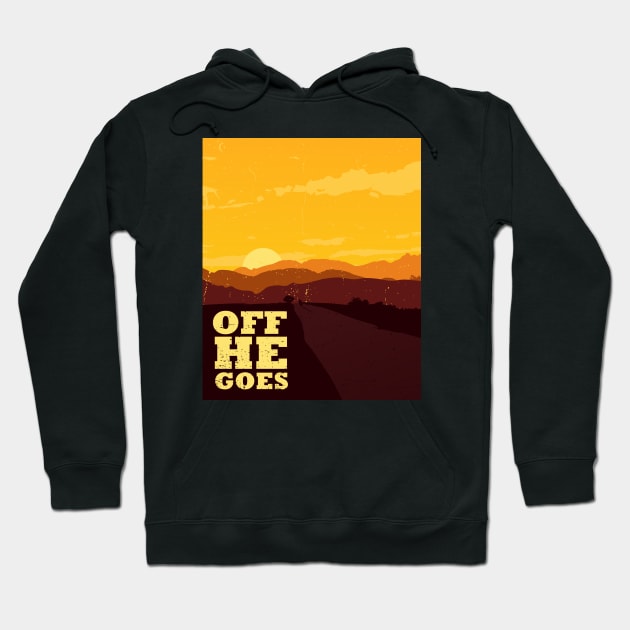 Off He Goes Hoodie by TKsuited